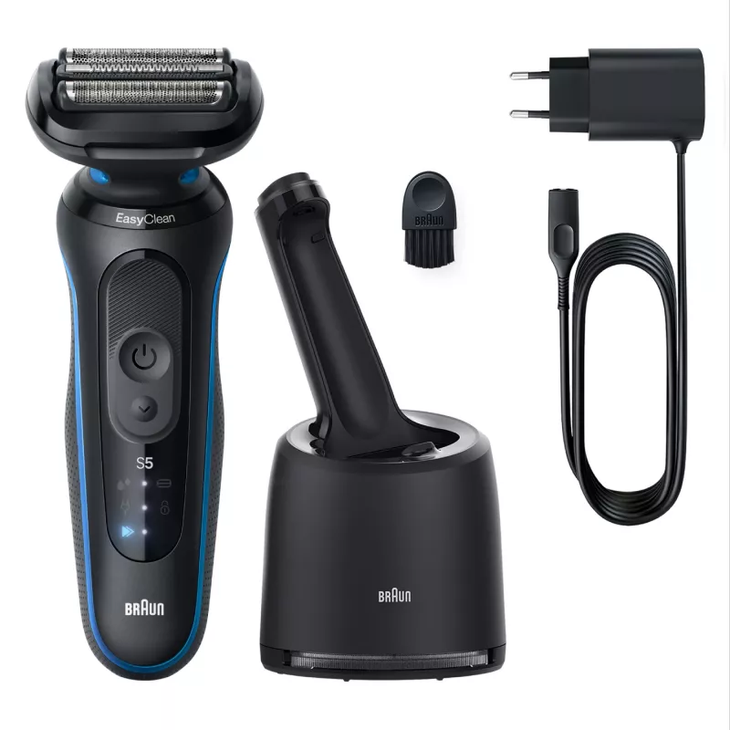 Braun Series 5 52-B7000cc folijos tipo skustuvas su kirpikliu, juodas, ličio jonų baterija