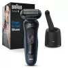 Braun Series 5 52-B7000cc folijos tipo skustuvas su kirpikliu, juodas, ličio jonų baterija