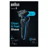 Braun Series 5 52-B7000cc folijos tipo skustuvas su kirpikliu, juodas, ličio jonų baterija