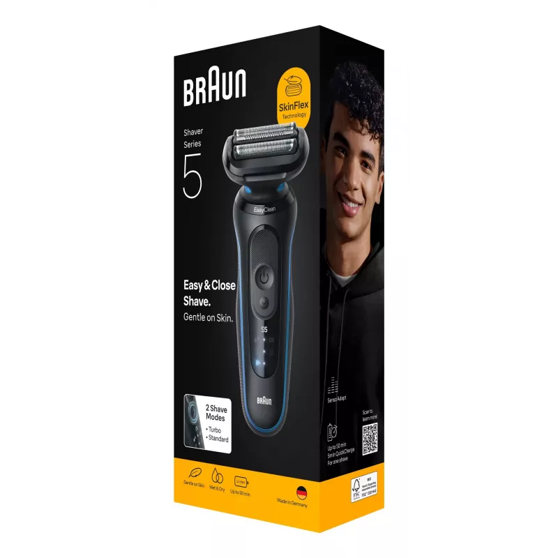 Braun Series 5 52-B1000s folijinis skutiklis juodas