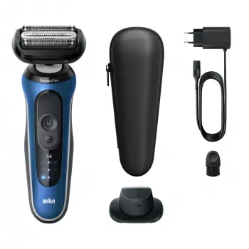 Elektrinė skustuvė BRAUN Series 6 62-B1200S Wet & Dry su integruotu barzdos kirptuvu