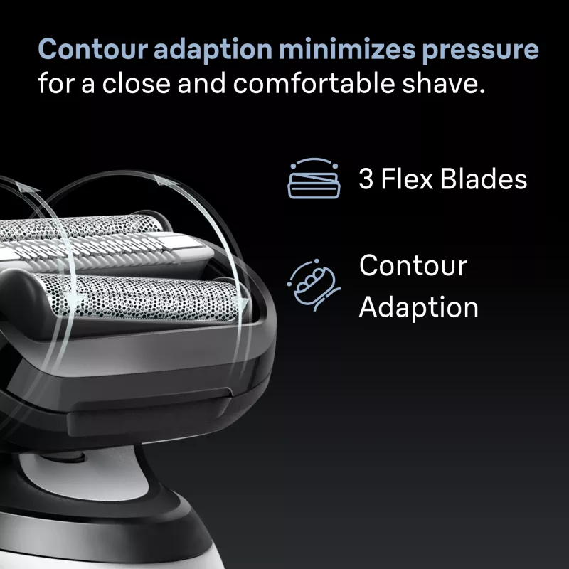 Elektrinė skustuvė BRAUN Series 6 62-B1200S Wet & Dry su integruotu barzdos kirptuvu