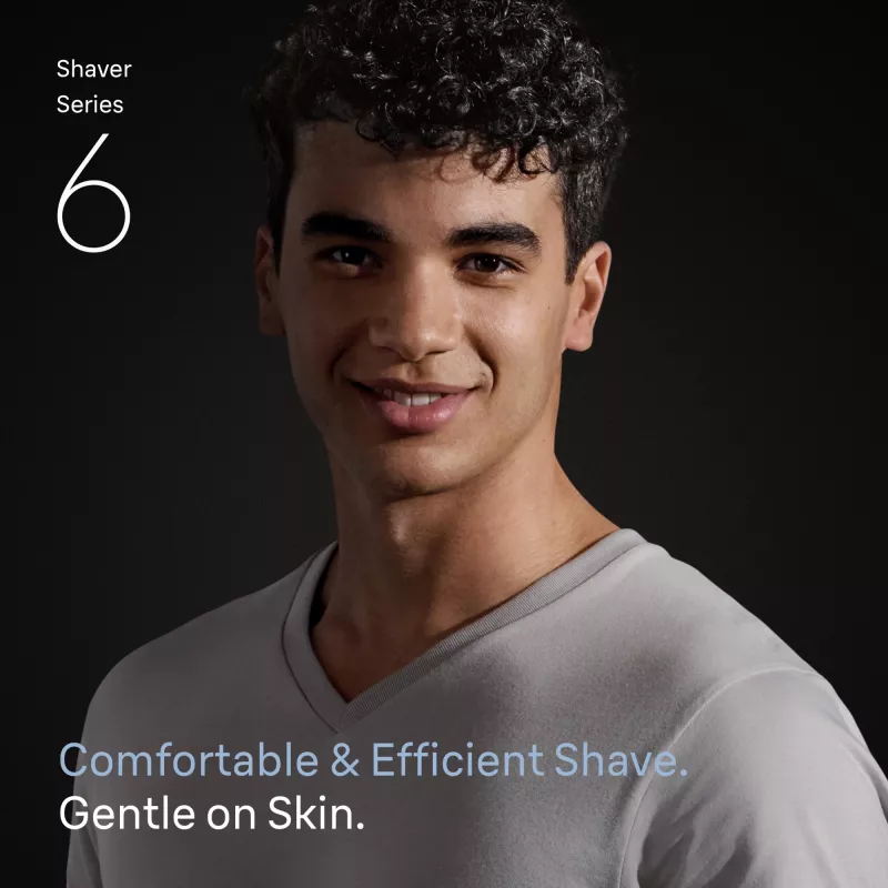 Elektrinė skustuvė BRAUN Series 6 62-B1200S Wet & Dry su integruotu barzdos kirptuvu
