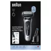 Folinis skutimosi peiliukas Braun Series 6 62-S7650cc Sidabrinis Ličio jonų baterija