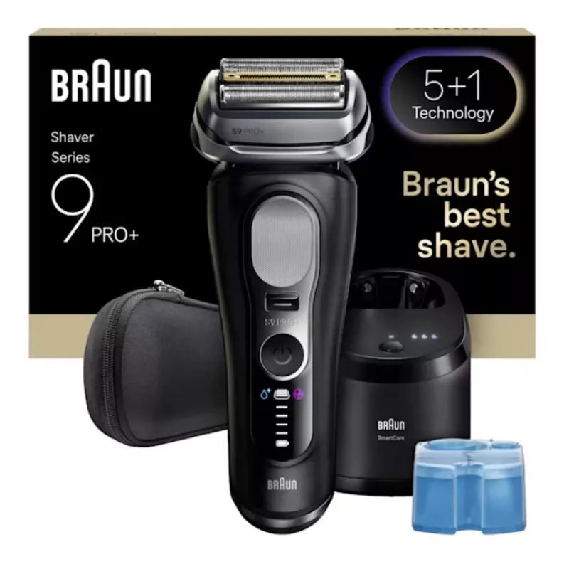 Foil shaver Braun Series 9 Pro+ 9660CC Juoda Sidabrinė Stainless Steel