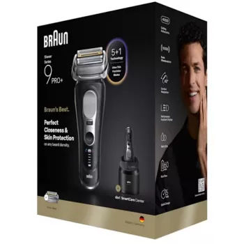 Foil shaver Braun Series 9 Pro+ 9660CC Juoda Sidabrinė Stainless Steel