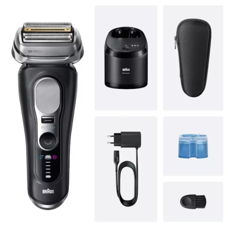 Foil shaver Braun Series 9 Pro+ 9660CC Juoda Sidabrinė Stainless Steel
