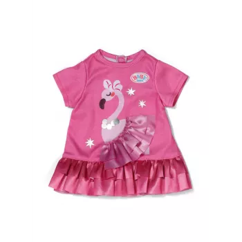 Lėlės suknelė Peterkin BABY born Flamingo 43 cm lėlėms, sulankstoma, amžius 3+
