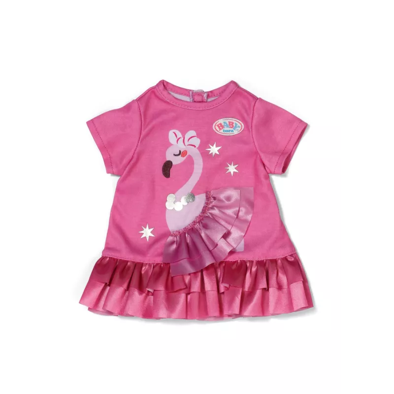 Lėlės suknelė Peterkin BABY born Flamingo 43 cm lėlėms, sulankstoma, amžius 3+