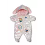 Peterkin BABY born žieminis kombinezonas Cream lėlėms 43 cm, sulankstomas, nuo 3 metų