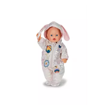 Peterkin BABY born žieminis kombinezonas Cream lėlėms 43 cm, sulankstomas, nuo 3 metų