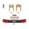 Peizažo priedas prie BRIO medinio geležinkelio, Ravensburger — modelis 33569, 3 dalys, LR44 baterija įdėta