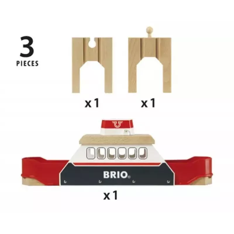 Peizažo priedas prie BRIO medinio geležinkelio, Ravensburger — modelis 33569, 3 dalys, LR44 baterija įdėta