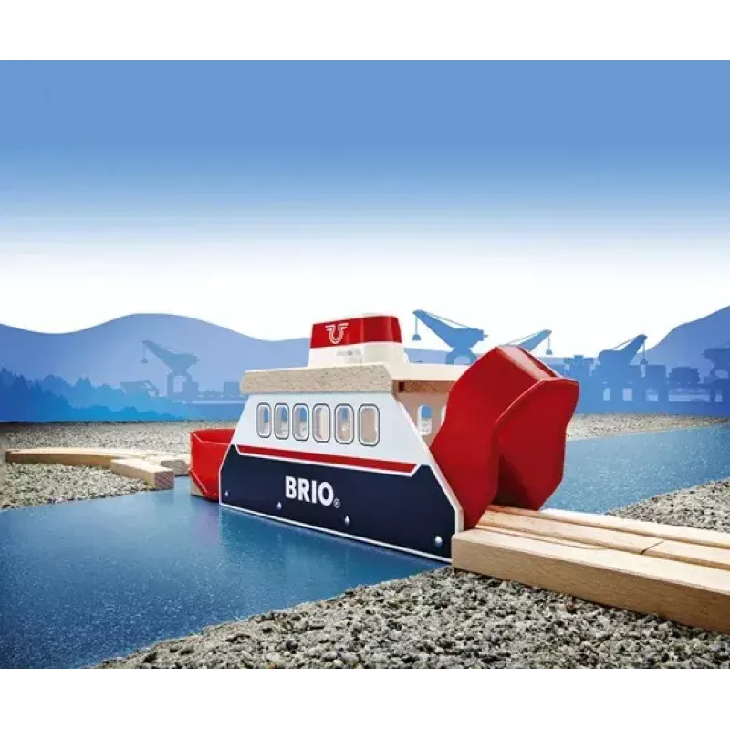 Peizažo priedas prie BRIO medinio geležinkelio, Ravensburger — modelis 33569, 3 dalys, LR44 baterija įdėta