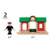 Model Railway Record & Play Station by Ravensburger – BRIO, 3 dalys, AA baterija, juoda/žalia/raudona