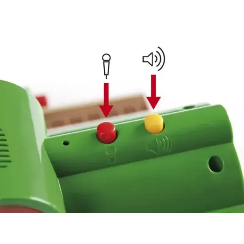 Model Railway Record & Play Station by Ravensburger – BRIO, 3 dalys, AA baterija, juoda/žalia/raudona