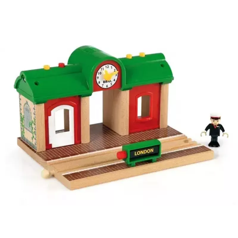 Model Railway Record & Play Station by Ravensburger – BRIO, 3 dalys, AA baterija, juoda/žalia/raudona