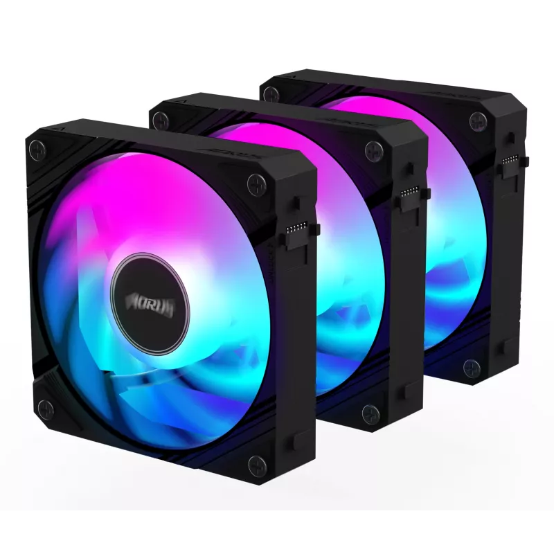 GIGABYTE AORUS EZ CHAIN FAN 120 (3-Pack) Pagrindinė plokštė 12 cm Juoda 3 vnt.