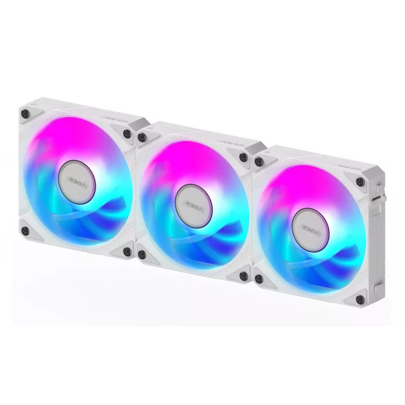 GIGABYTE AORUS EZ CHAIN FAN 120 ICE pagrindinė plokštė 12 cm Balta 1 vnt.
