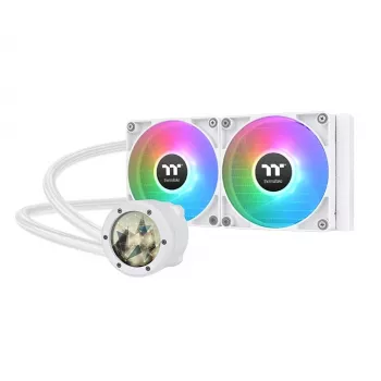 THERMALTAKE vandens aušinimas - TH240 V2 Ultra ARGB Sync viskas viename skysčio aušintuvas - baltos spalvos versija