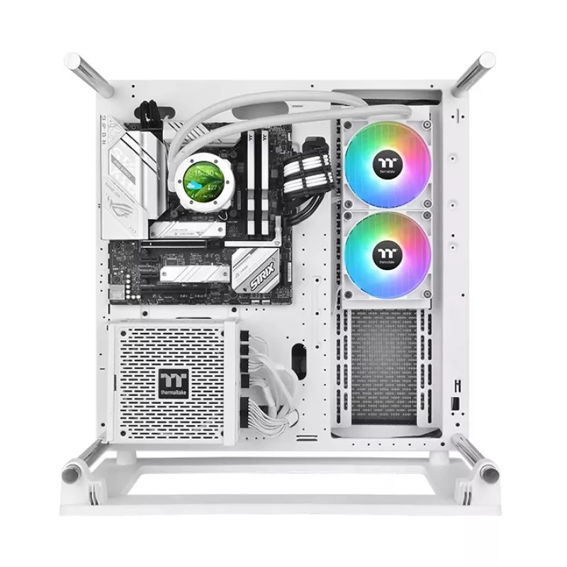 THERMALTAKE vandens aušinimas - TH240 V2 Ultra ARGB Sync viskas viename skysčio aušintuvas - baltos spalvos versija