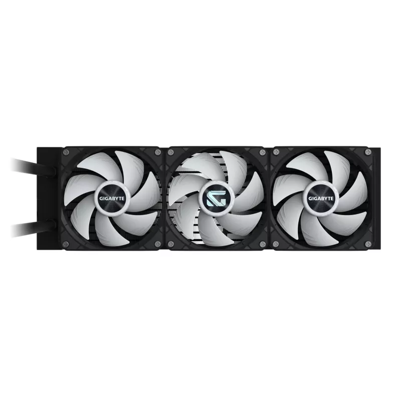 GIGABYTE GAMING 360 skysčio CPU aušintuvas- 3x120mm ARGB ventiliatoriai, įstumiamas fiksavimo mechanizmas, DAISY-CHAIN, suderinamas su Intel LGA 1851 ir AMD AM5