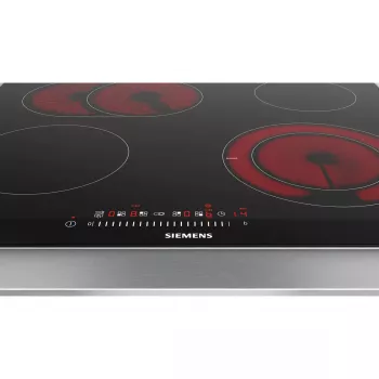 Siemens ET675FNP1E kaitlentė juoda, nerūdijantis plienas įmontuojama keraminė kaitlentė 4 zonos(-ų)