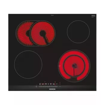 Siemens ET675FNP1E kaitlentė juoda, nerūdijantis plienas įmontuojama keraminė kaitlentė 4 zonos(-ų)