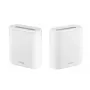 ASUS EBM68(2PK) – Expert WiFi Triju juostų (2,4 GHz / 5 GHz / 5 GHz) Wi-Fi 6 (802.11ax) Baltas 3 vidiniai