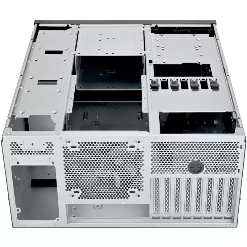SILVERSTONE korpusas RM53-502 — 19 colių serverio stovo korpusas, juodas