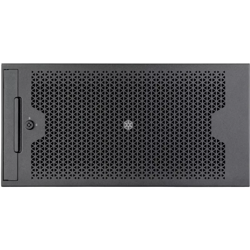 SILVERSTONE korpusas RM53-502 — 19 colių serverio stovo korpusas, juodas