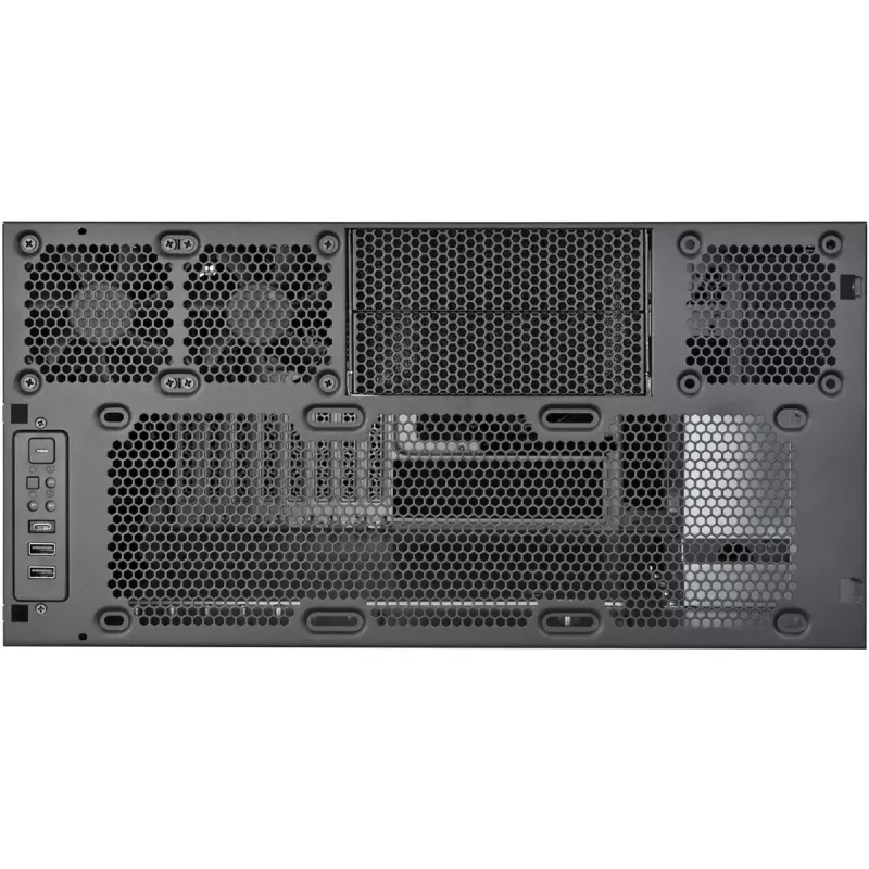 SILVERSTONE korpusas RM53-502 — 19 colių serverio stovo korpusas, juodas