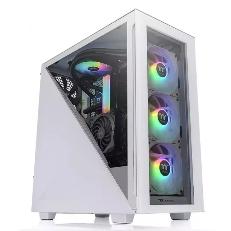 PC korpusas Thermaltake Divider 300 TG Snow Midi Tower baltas