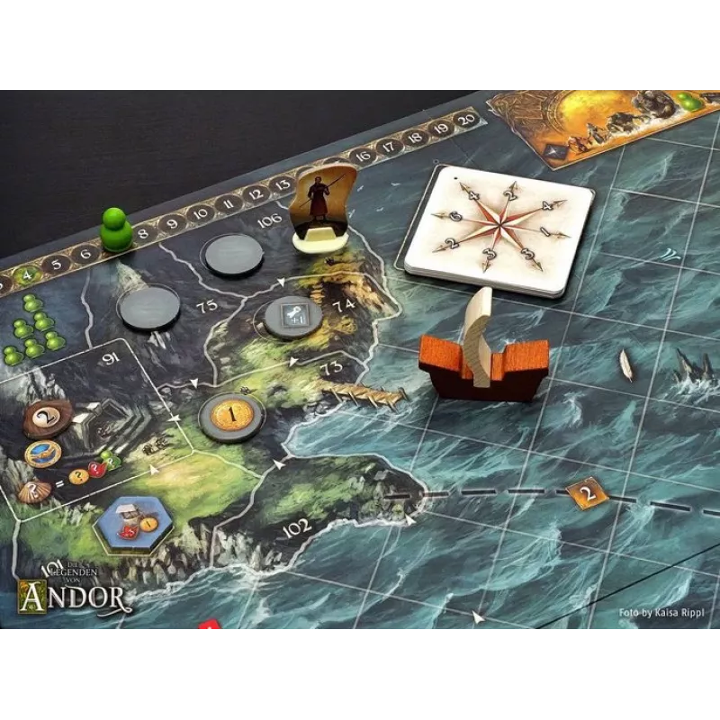 Kosmos 16354758 stalo/kortų žaidimas Legends of Andor 60 min Stalo žaidimo papildymas Kelionės/nuotykiai