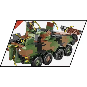 Plytų modelio rinkinys Cobi Ginkluotosios pajėgos KTO Rosomak 2-in-1 (COBI-2629)