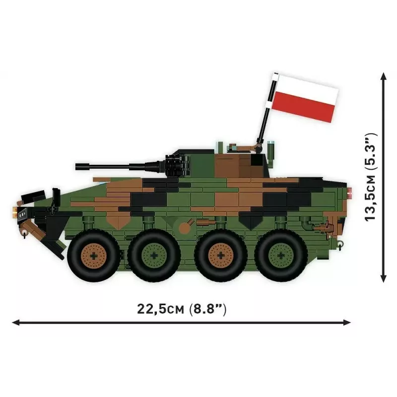 Plytų modelio rinkinys Cobi Ginkluotosios pajėgos KTO Rosomak 2-in-1 (COBI-2629)