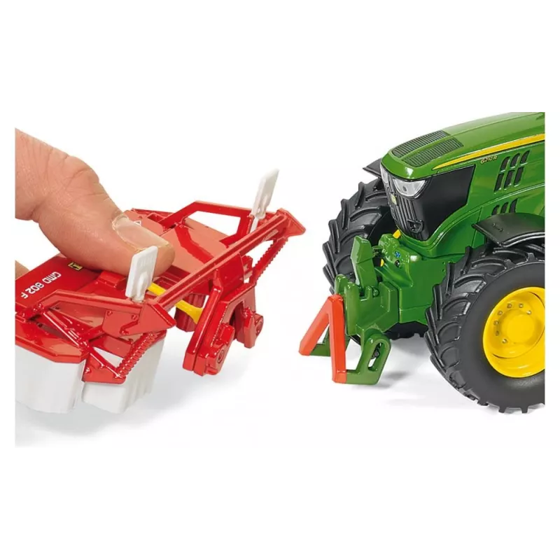 Siku John Deere 6210R, Traktoriaus modelis, 3 m., Metalas, Plastikas, Juoda, Žalia