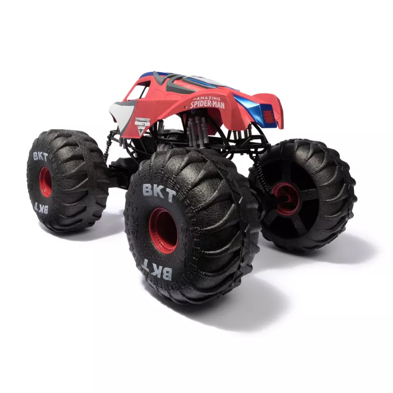 Monster Jam Marvel Mega Spider-Man RC monstrų sunkvežimis, visureigis, virš 2 pėdų ilgio, mastelis 1:6, superherojų žaislai berniukams ir mergaitėms nuo 4 metų