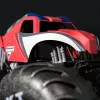 Monster Jam Marvel Mega Spider-Man RC monstrų sunkvežimis, visureigis, virš 2 pėdų ilgio, mastelis 1:6, superherojų žaislai berniukams ir mergaitėms nuo 4 metų