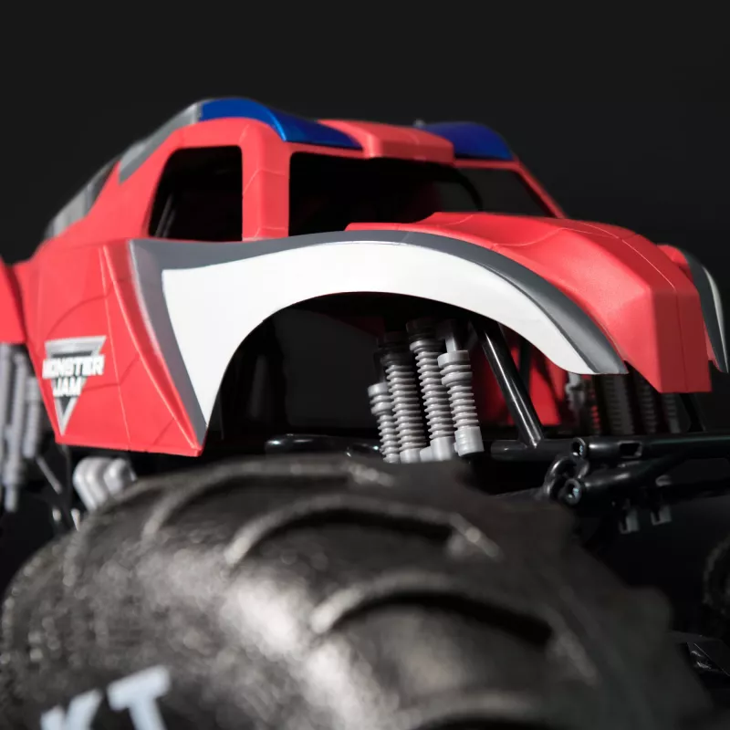 Monster Jam Marvel Mega Spider-Man RC monstrų sunkvežimis, visureigis, virš 2 pėdų ilgio, mastelis 1:6, superherojų žaislai berniukams ir mergaitėms nuo 4 metų