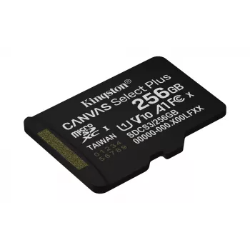 Kingston Technology 256GB micSDXC Canvas Select Plus Gen3 150R A1 viena pakuotė w/o ADP