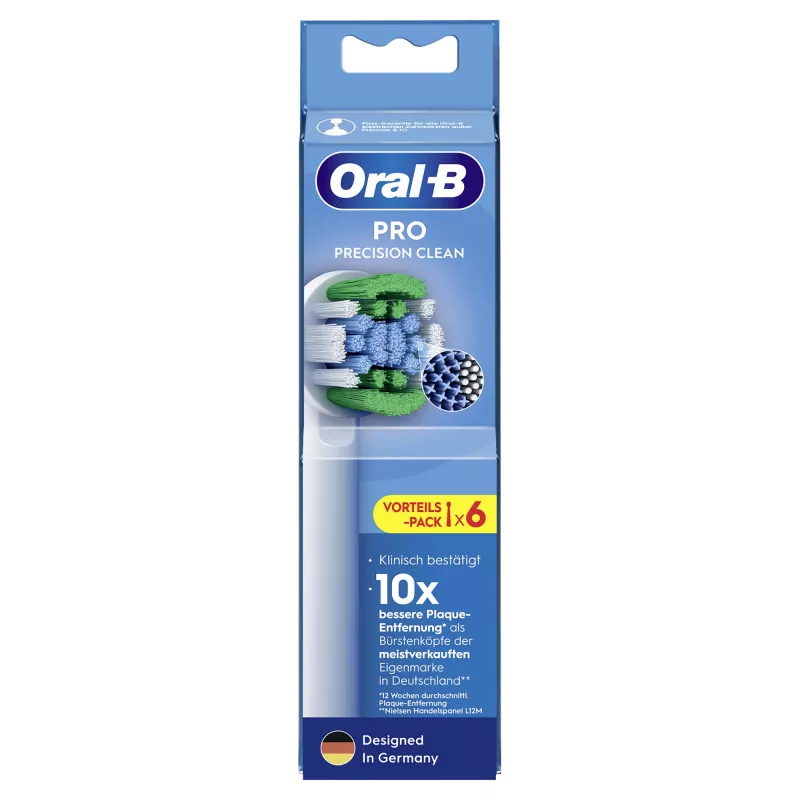Dantų šepetėlių galvutės Braun Oral-B Pro Precision Clean 6 vnt.