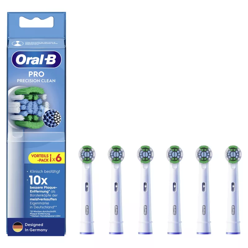 Dantų šepetėlių galvutės Braun Oral-B Pro Precision Clean 6 vnt.