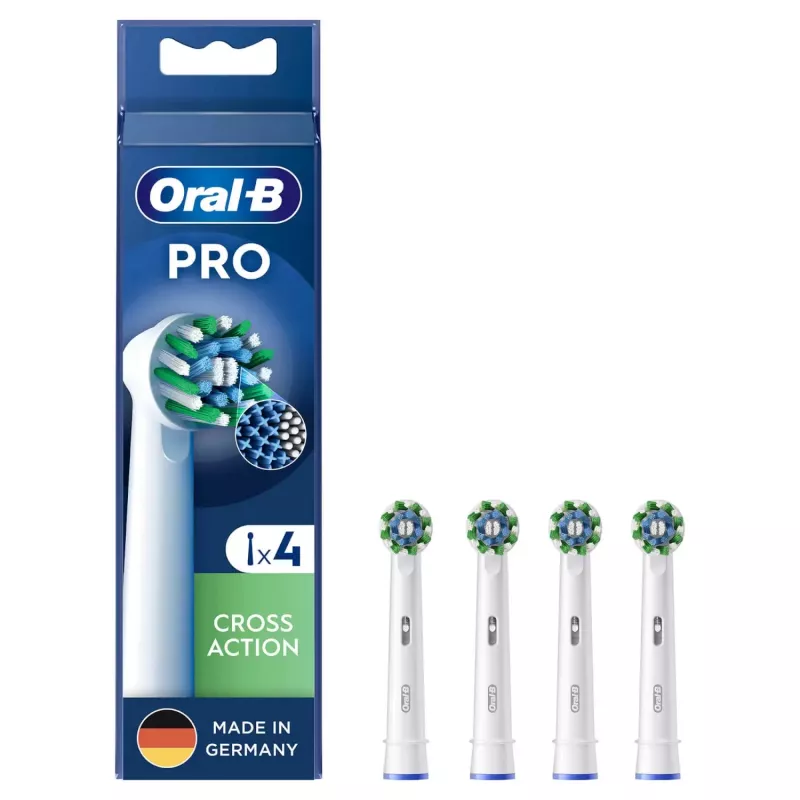Oral-B CrossAction 4 vnt. Balta