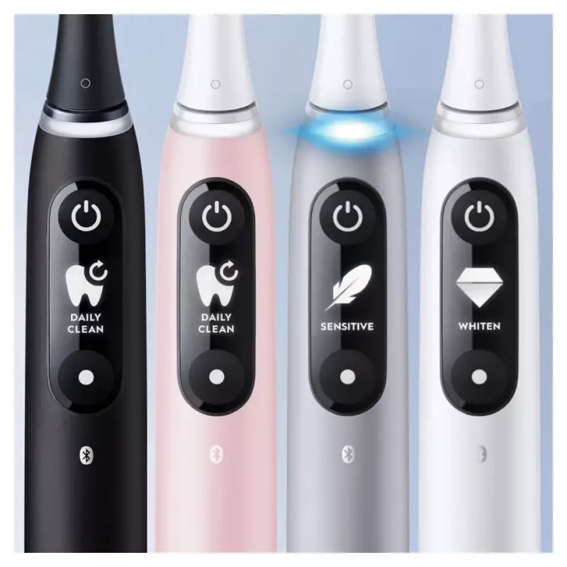 Oral-B iO Duo suaugusiųjų vibracinis dantų šepetėlis Juoda, Rožinė