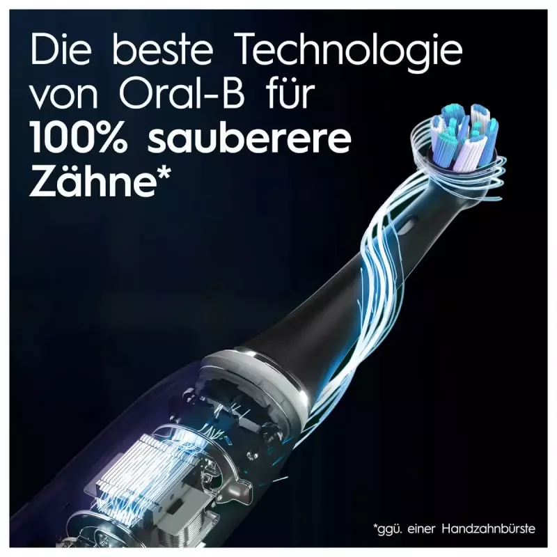 Oral-B iO iO10 suaugusiems skirtas rotacinis dantų šepetėlis, juodas