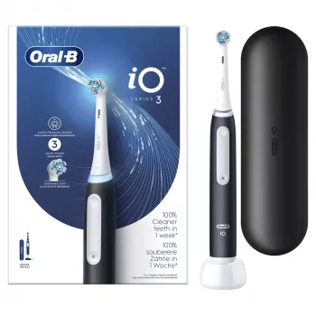 Oral-B 8006540731536 elektrinis dantų šepetėlis Suaugusiems Besisukantis-osciliuojantis dantų šepetėlis Juoda, Balta