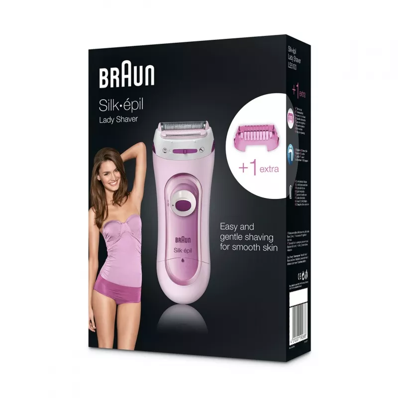 “Braun Silk-epil 5 LS5100” moteriškas skustuvas, rožinis