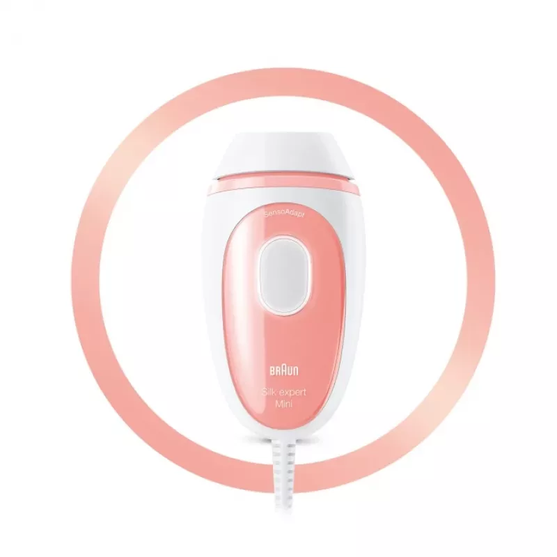 Braun Silk-expert Mini PL1000 IPL intensyvios pulsuojančios šviesos (IPL) Rožinis, Baltas