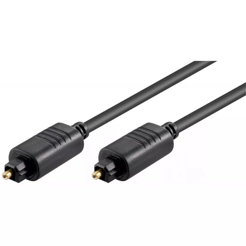 TOSLINK optinis garso kabelis GOOBAY 50565 — 2 m, kištukas–kištukas, juodas